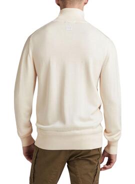 Camisola G-Star Premium Core Beige para Homem