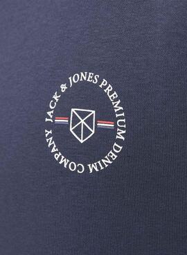 Sweat Jack & Jones Shield Azul Marinho para Homem