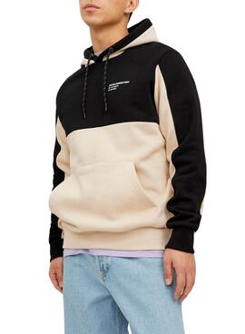 Sweat Jack & Jones Força Block Beige Homem