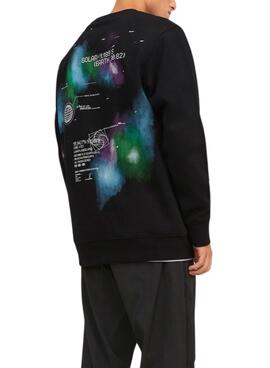 Sweat Jack & Jones Nebulosas Preto para Homem