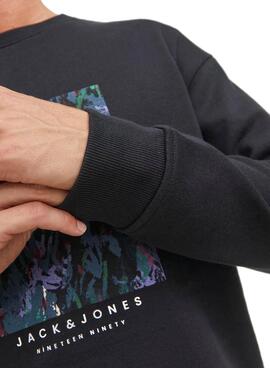 Sweat Jack & Jones Silverlake Preto Homem