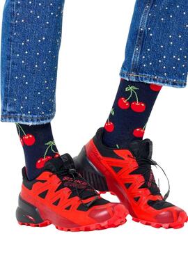 Maias Happy Socks Cherry Pretos para Homem