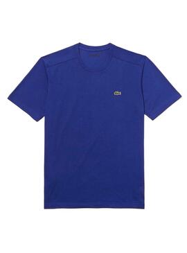 T-Shirt Lacoste Sport Ténis Azul Para Homem