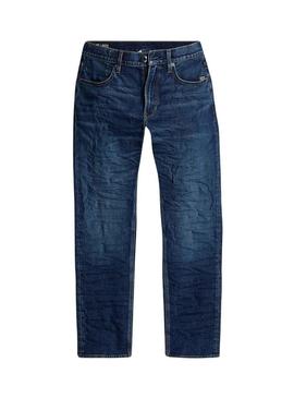 Calças Jeans G-Star Mosa Straight Azul Homem