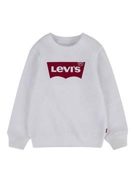 Sweat Levis Batwing Crewneck Branco para Menino