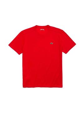 T-Shirt Lacoste Sport Ténis Vermelho Homem