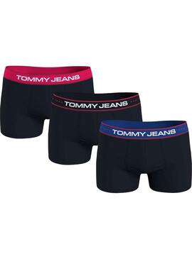 Pack 3 Cuecas Tommy Jeans Azul Marinho Homem