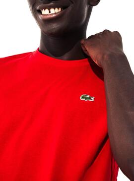 T-Shirt Lacoste Sport Ténis Vermelho Homem