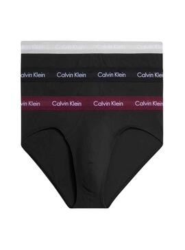 Pack 3 Cuecas Calvin Klein Hip Breve Preto