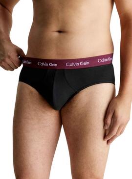 Pack 3 Cuecas Calvin Klein Hip Breve Preto