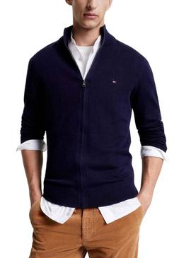 Casaca Tommy Hilfiger Pima Azul Marinho Homem