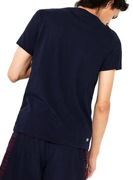 T-Shirt Lacoste Sport Croco Oversized Marinha Home