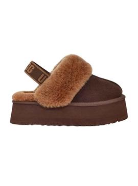 Zuecos UGG Funkette Marron para Mulher