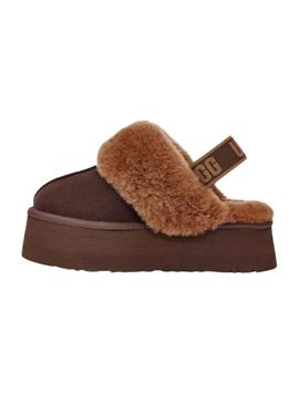Zuecos UGG Funkette Marron para Mulher