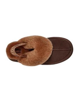 Zuecos UGG Funkette Marron para Mulher