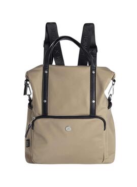 Mochila Munich Inteligente BackPack Beige para Mulher