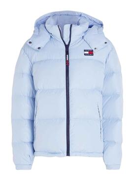 Casaca Tommy Jeans Alaska Puffer Azul Mulher