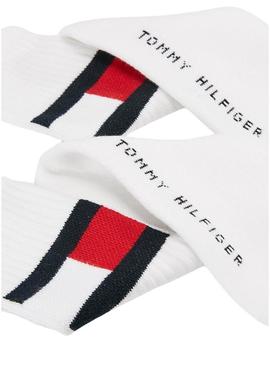 Maias Tommy Hilfiger TH Flag Branco Unisex