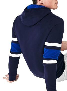 Sweat Lacoste Sport Zipper Listrado Homem