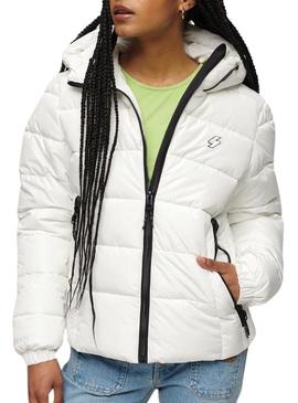 Jaqueta Superdry Spirit Sports Branca Para Mulher