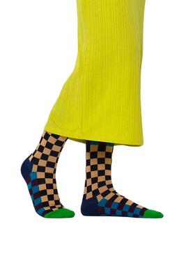 Maias Happy Socks Checkerboard Homem e Mulher