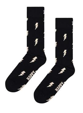 Maias Happy Socks Flash Pretos para Homem