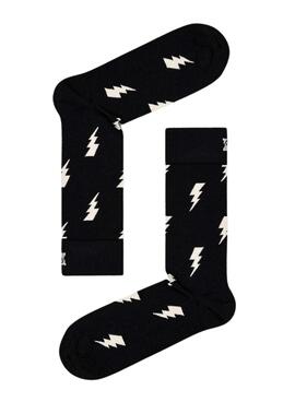 Maias Happy Socks Flash Pretos para Homem