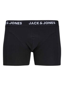 Pack 3 Cuecas Jack & Jones Pretos Homem