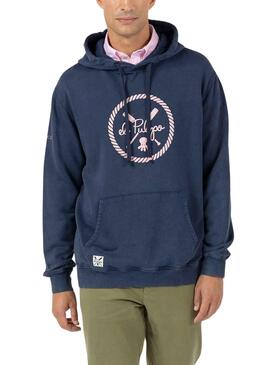 Sweat El Pulpo New Wave Azul Marinho para Homem