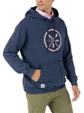 Sweat El Pulpo New Wave Azul Marinho para Homem