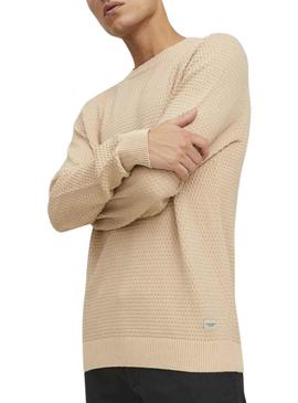 Camisola Jack & Jones Atlas Beige para Homem