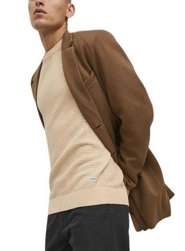 Camisola Jack & Jones Atlas Beige para Homem