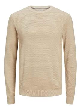 Camisola Jack & Jones Atlas Beige para Homem