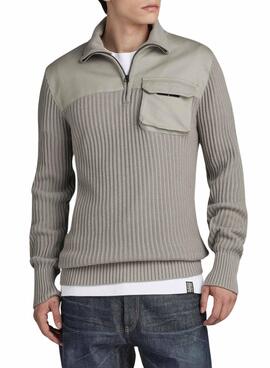 Camisola G-Star Army Zip Up Cinza para Homem