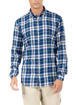 Camisa El Pulpo Frames Azul Marinho para Homem