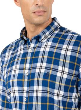 Camisa El Pulpo Frames Azul Marinho para Homem