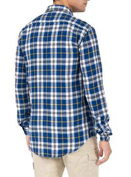 Camisa El Pulpo Frames Azul Marinho para Homem