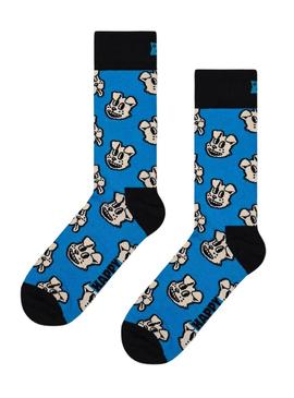 Maias Happy Socks Doggo Azul Homem e Mulher