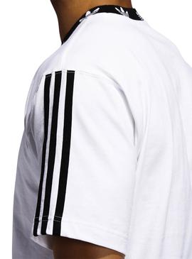 T-Shirt Adidas Trefoil Rib Branco Homem