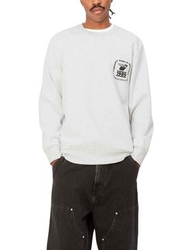 Carimbo Carhartt Sweat State Branco para Homem