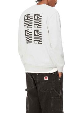 Carimbo Carhartt Sweat State Branco para Homem