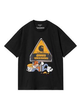 T-Shirt Carhartt Deadkebab trabalhando On It Preto