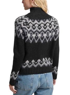 Camisola Superdry Vintage Slouchy Preto Jacquard