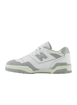 Sapatilhas New Balance BB550 Branco e Turquoise