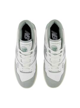 Sapatilhas New Balance BB550 Branco e Turquoise