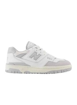 Sapatilhas New Balance BB550 Branco e Cinza