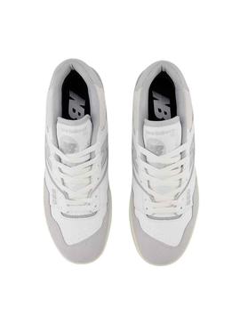 Sapatilhas New Balance BB550 Branco e Cinza