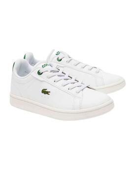 Sapatilhas Lacoste Carnaby Pro Branco Verde Kids