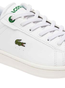 Sapatilhas Lacoste Carnaby Pro Branco Verde Kids