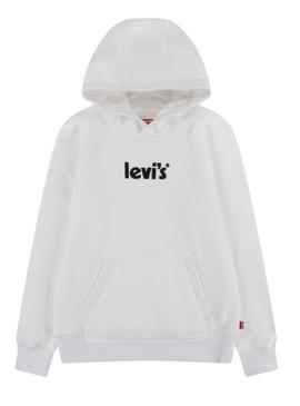 Sweat Levis Logo Pullsobre Branco Menino